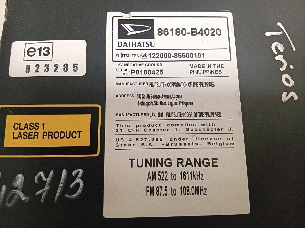 Unità Autoradio 86180-B4020 Daihatsu Terios II 2009