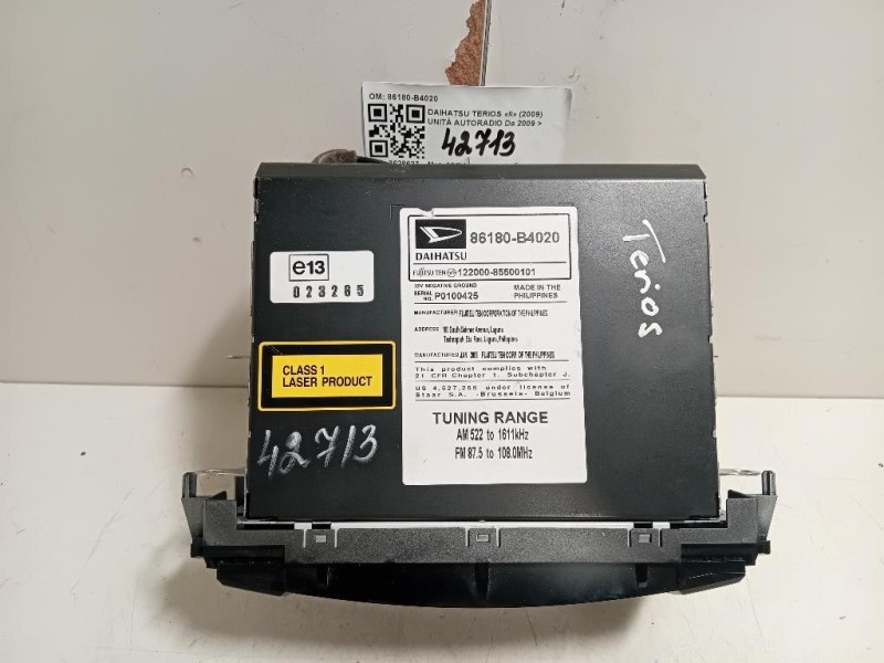 Unità Autoradio 86180-B4020 Daihatsu Terios II 2009