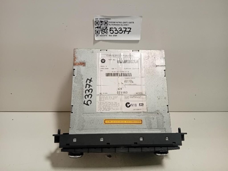 Unità Autoradio 05064055AK Dodge Nitro 2007