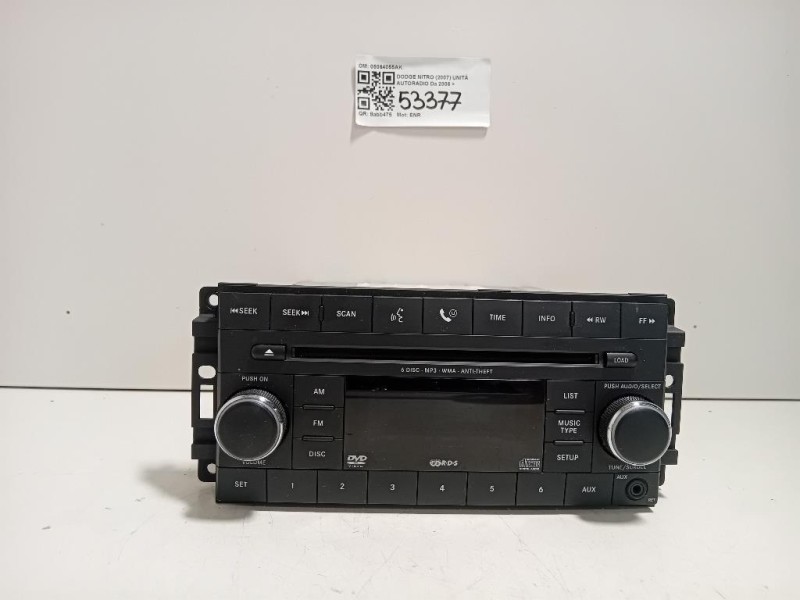 Unità Autoradio 05064055AK Dodge Nitro 2007
