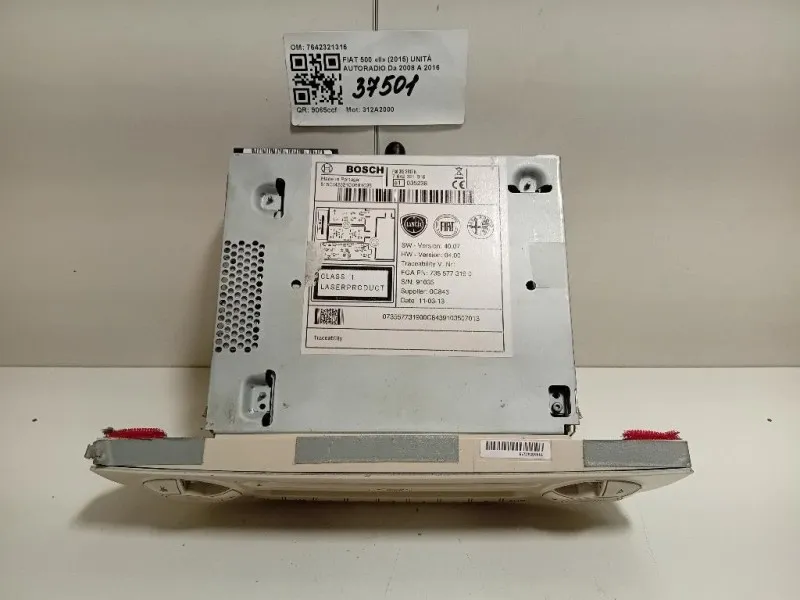 Unità Autoradio 7642321316 Fiat 500 II 2015