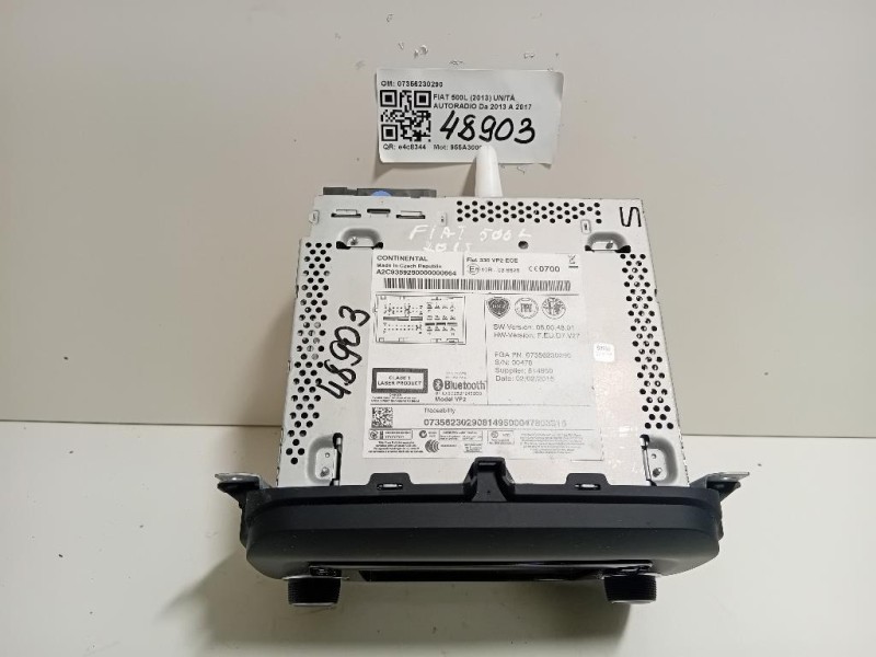 Unità Autoradio 07356230290 Fiat 500L 2013