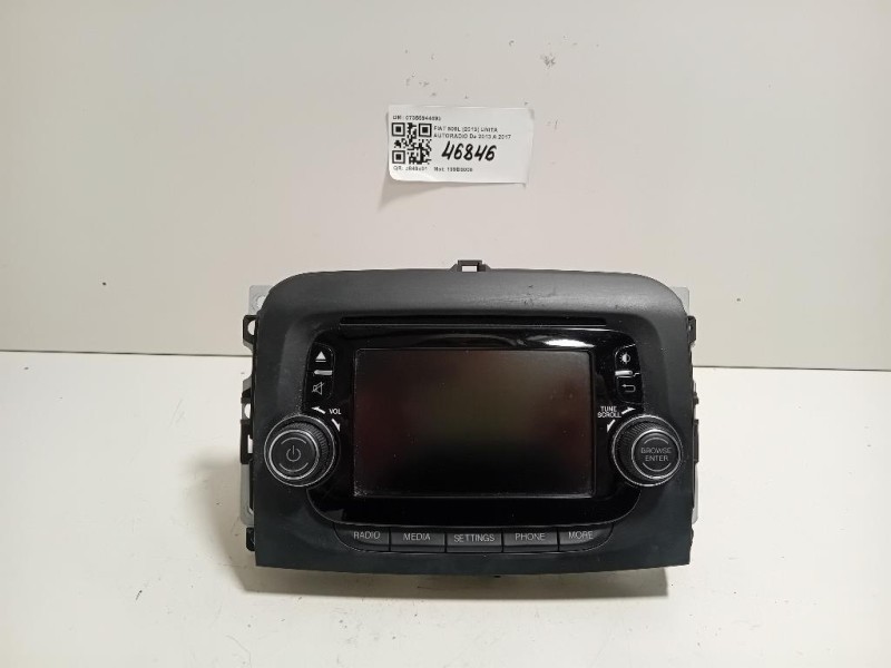 Unità Autoradio 07355944690 Fiat 500L 2013