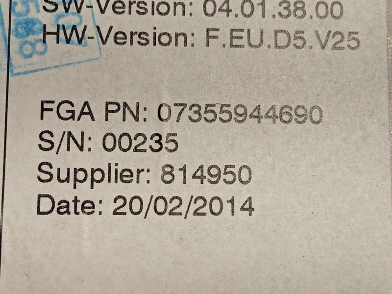 Unità Autoradio 07355944690 Fiat 500L 2013
