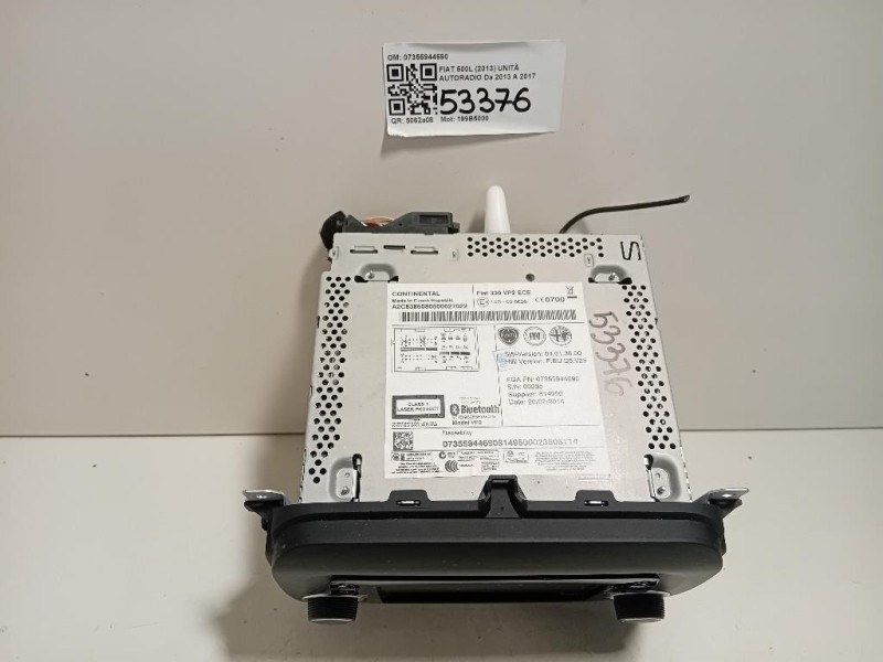 Unità Autoradio 07355944690 Fiat 500L 2013