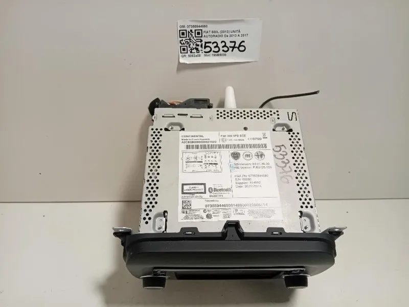 Unità Autoradio 07355944690 Fiat 500L 2013