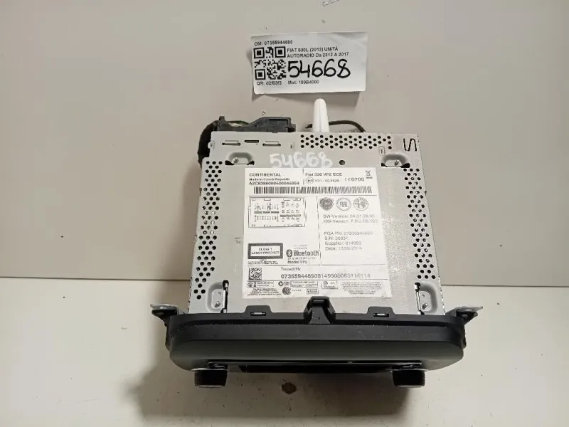 Unità Autoradio 07355944690 Fiat 500L 2013