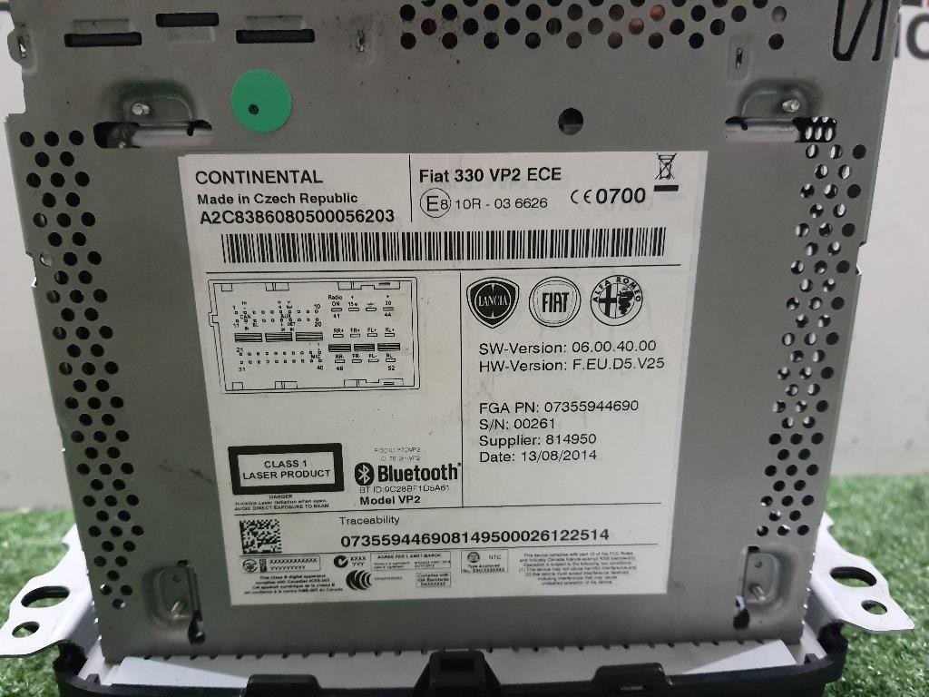 Unità Autoradio NO CODICE SBLOCCO 73559469 Fiat 500L 2013