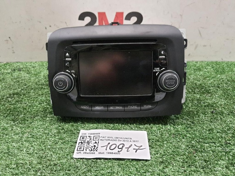 Unità Autoradio NO CODICE SBLOCCO 73559469 Fiat 500L 2013