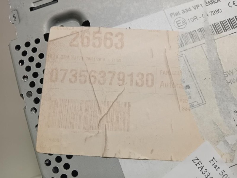 Unità Autoradio 07356379130 Fiat 500X 2015