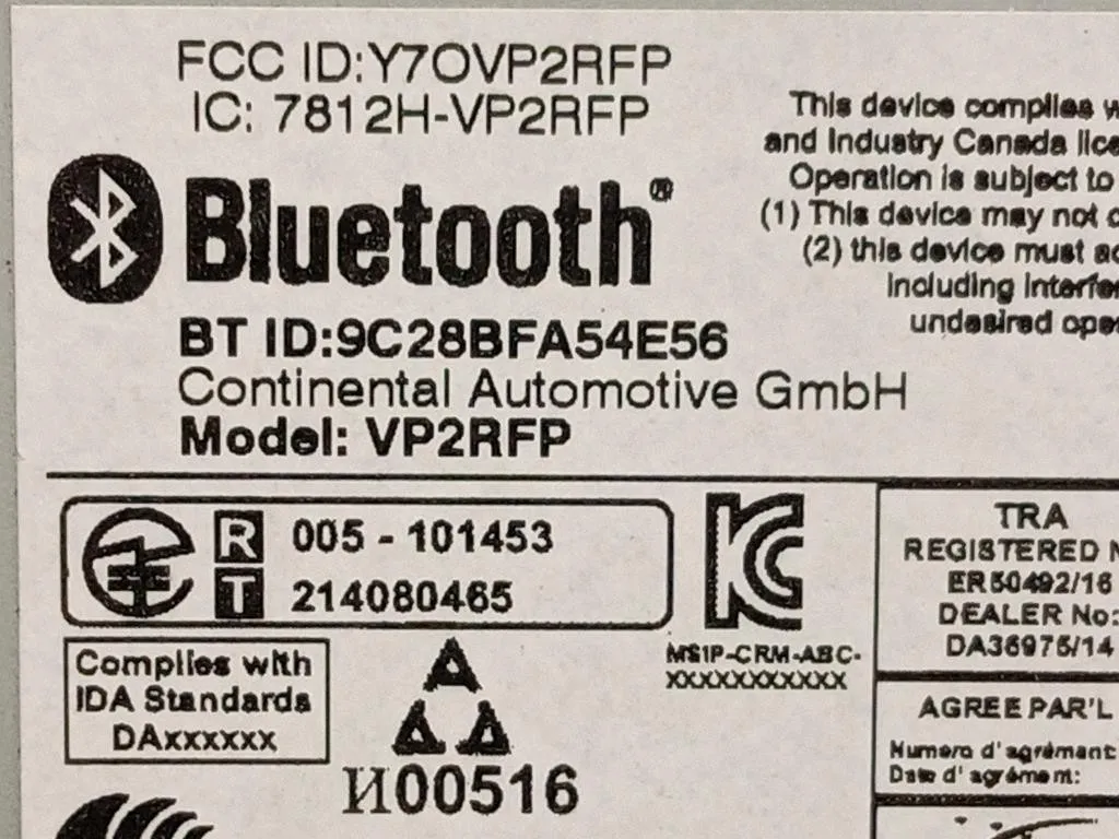 Unità Autoradio 07356966350 Fiat 500X 2018