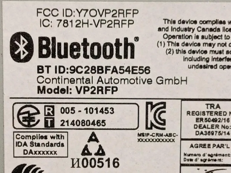 Unità Autoradio 07356966350 Fiat 500X 2018