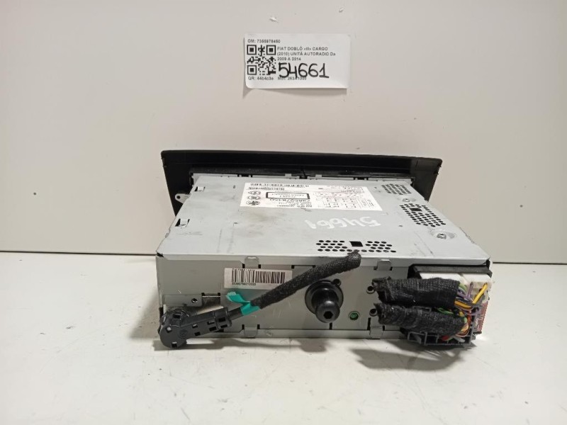 Unità Autoradio 7355978450 Fiat Doblò III Cargo 2010