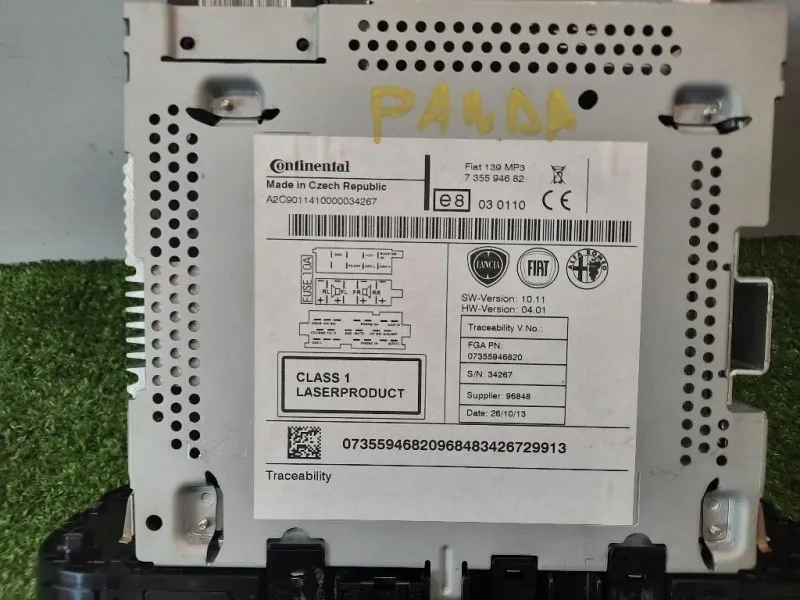 Unità Autoradio 735594682 Fiat Panda III 2012