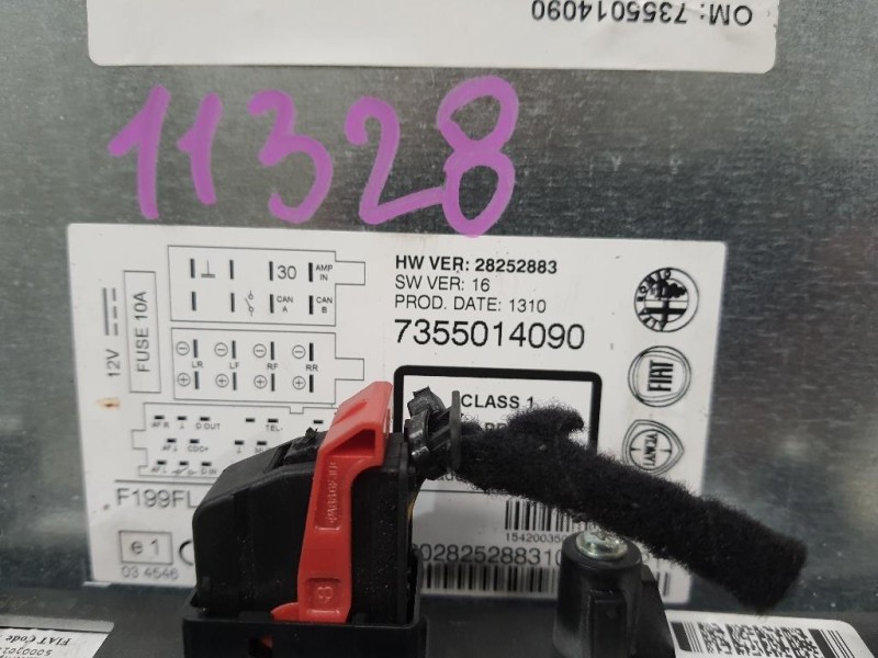 Unità Autoradio 7355014090 Fiat Punto EVO 2010