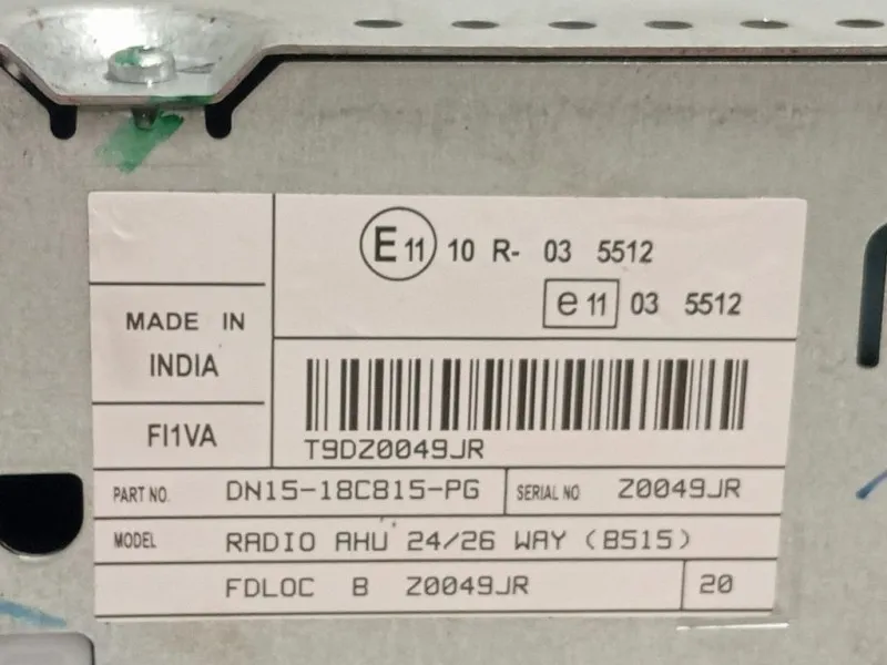 Unità Autoradio DN15-18C815-PG Ford Ecosport 2017