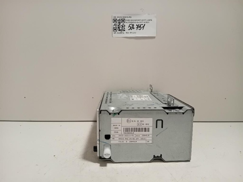 Unità Autoradio DN15-18C815-PG Ford Ecosport 2017
