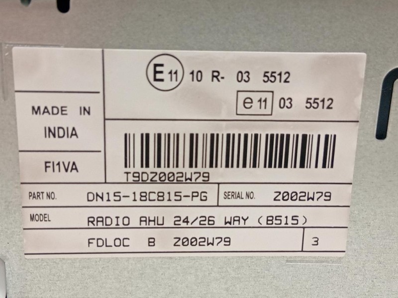 Unità Autoradio DN15-18C815-PG Ford Ecosport 2017