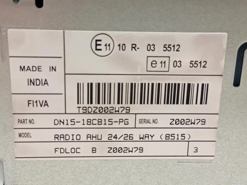 Unità Autoradio DN15-18C815-PG Ford Ecosport 2017