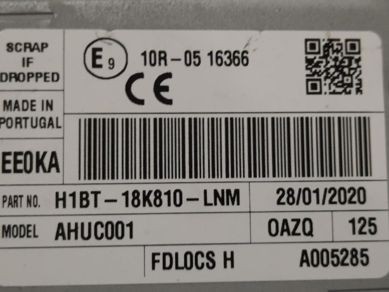 Unità Autoradio H1BT-18K810-LNM Ford Fiesta VI 2008