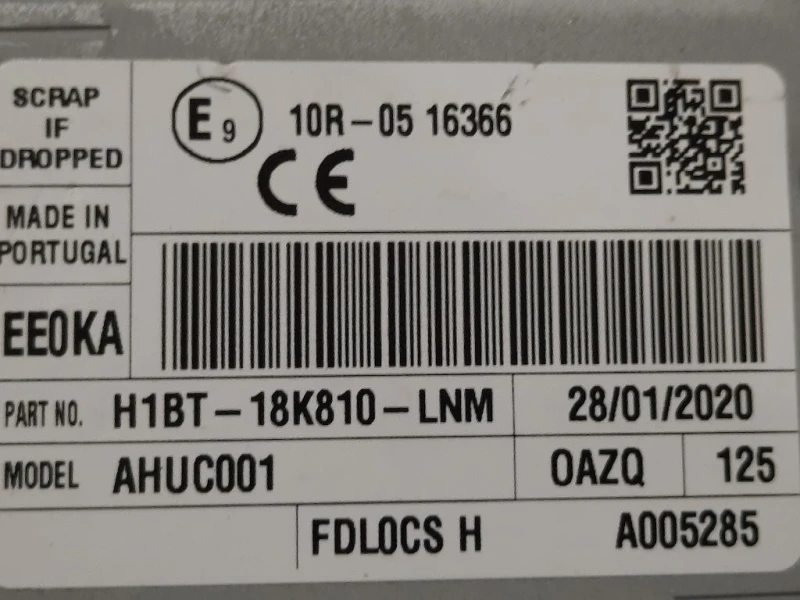 Unità Autoradio H1BT-18K810-LNM Ford Fiesta VI 2008