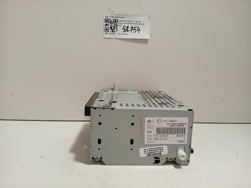 Unità Autoradio F1BT-18C815-GH Ford Focus IV 2014