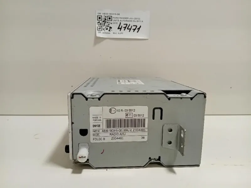 Unità Autoradio AB39-18C815-GE Ford Ranger IV 2012