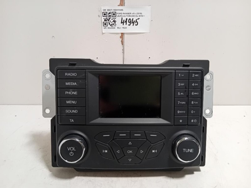 Unità Autoradio EB3T-18D815-BS Ford Ranger IV 2019