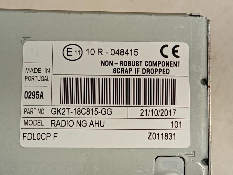 Unità Autoradio GK2T-18C815-GG Ford Transit Custom I 2013