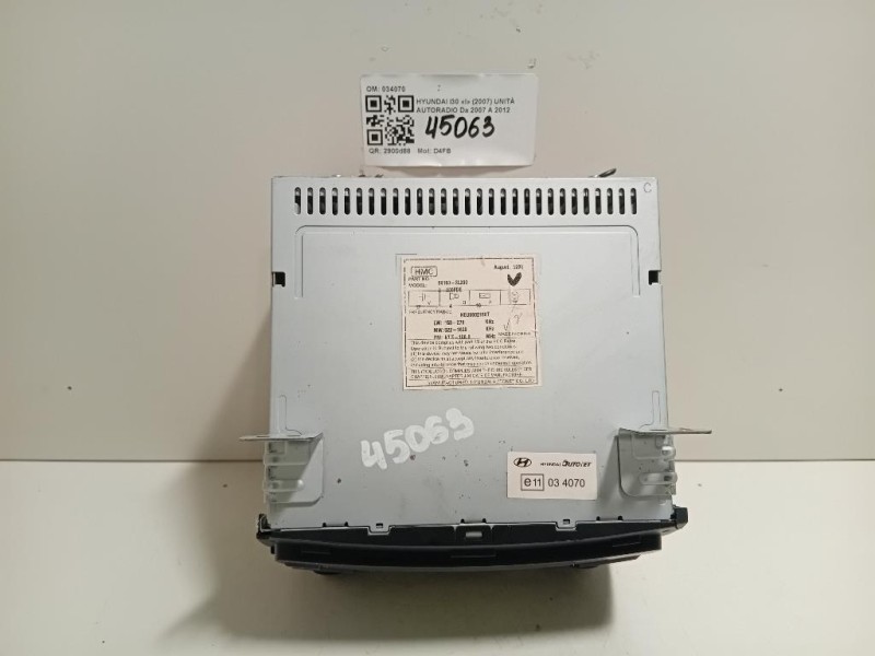 Unità Autoradio 034070 Hyundai I30 I 2007