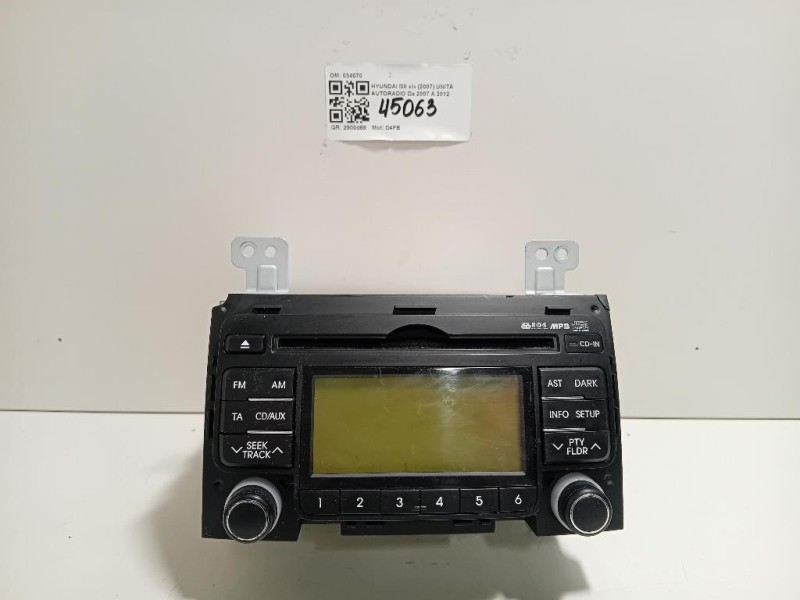 Unità Autoradio 034070 Hyundai I30 I 2007