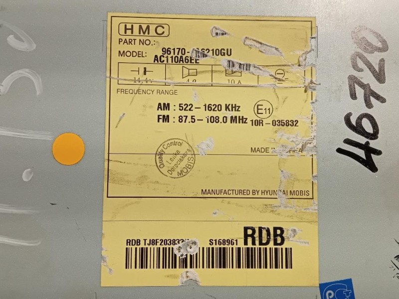 Unità Autoradio 61014035 Hyundai I30 II 2015