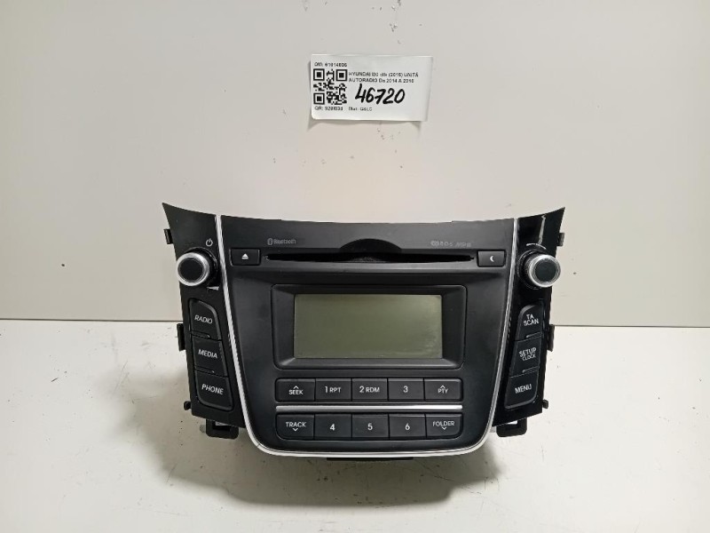 Unità Autoradio 61014035 Hyundai I30 II 2015