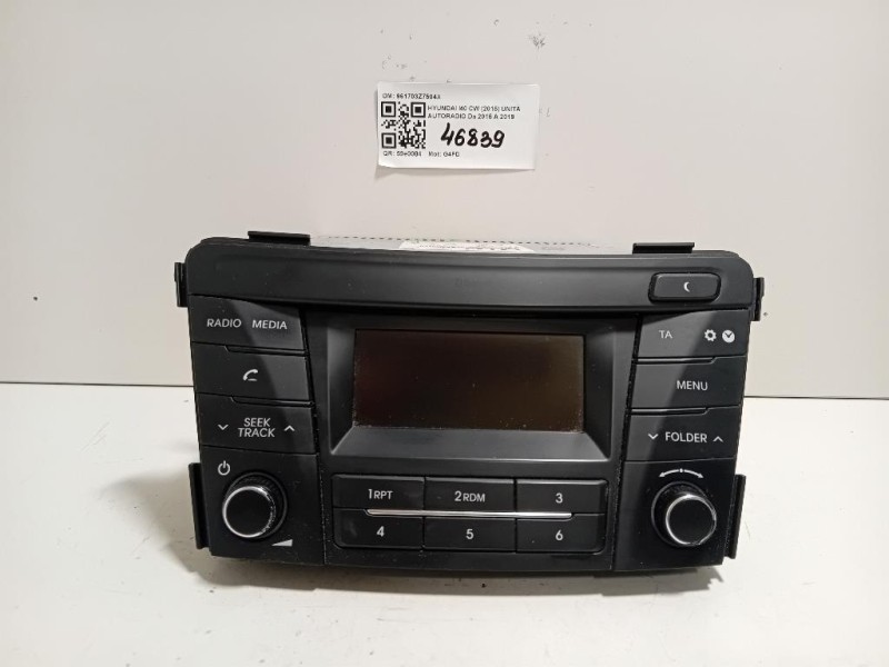 Unità Autoradio 961703Z7504X Hyundai I40 CW 2015