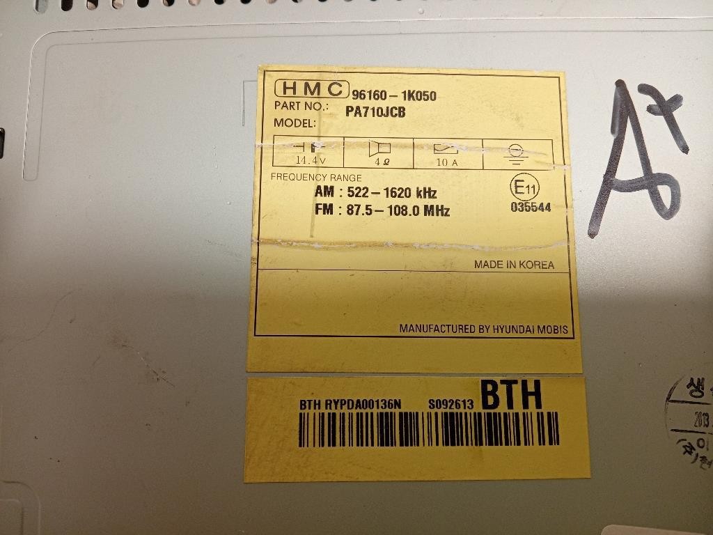 Unità Autoradio PA710JCB Hyundai IX20 2011