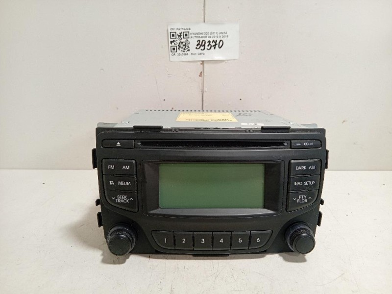 Unità Autoradio PA710JCB Hyundai IX20 2011