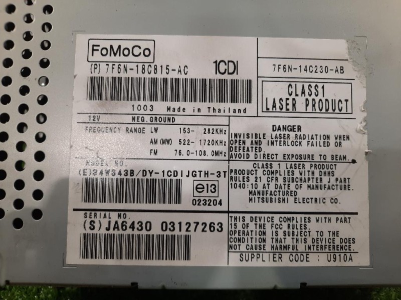 Unità Autoradio 7F6N-14C230-AA Jaguar XF I 2008