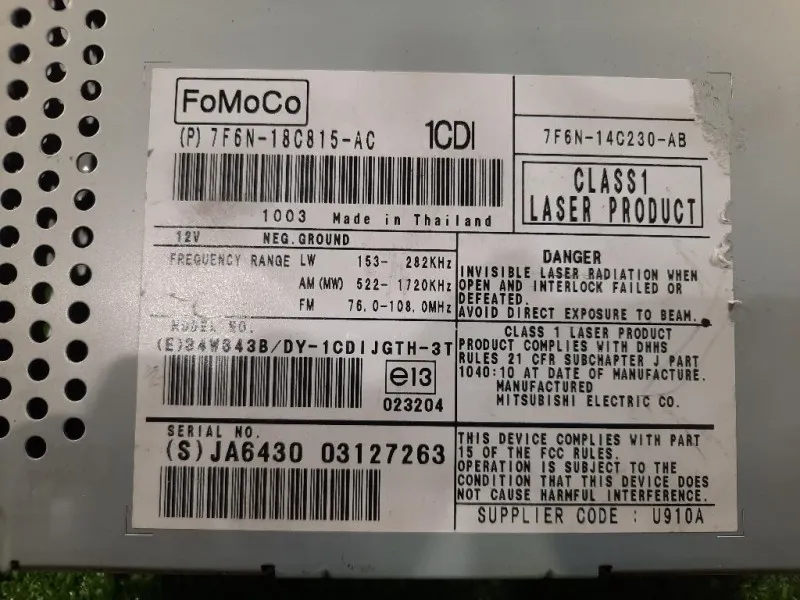 Unità Autoradio 7F6N-14C230-AA Jaguar XF I 2008