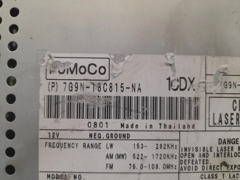 Unità Autoradio 7G9N18C815NA Jaguar XF I 2008