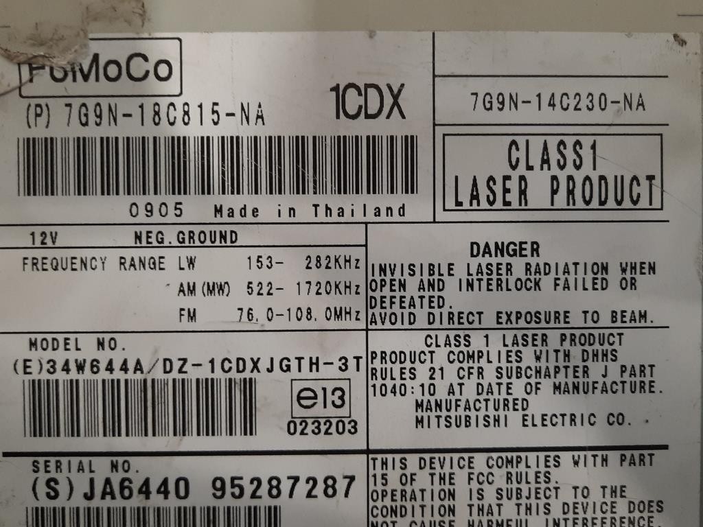 Unità Autoradio 8X23-14C512-AA Jaguar XF I 2008