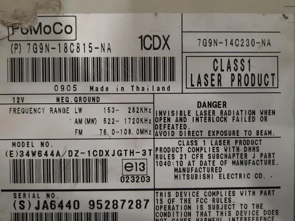 Unità Autoradio 8X23-14C512-AA Jaguar XF I 2008