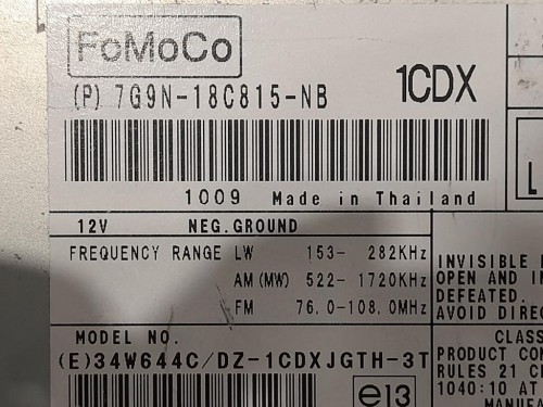 Unità Autoradio 8X23-14C512-AA Jaguar XF I 2008