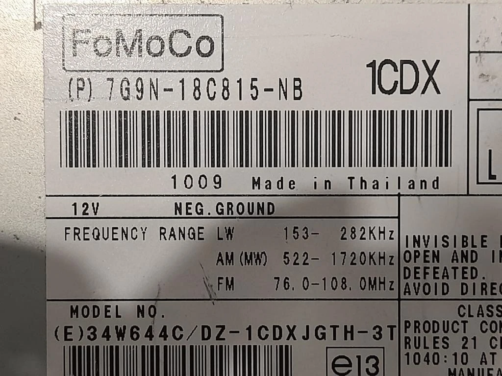 Unità Autoradio 8X23-14C512-AA Jaguar XF I 2008