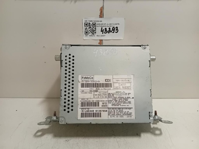 Unità Autoradio 7G9N-14C230-NA Jaguar XF I 2011