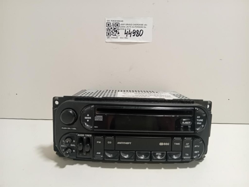 Unità Autoradio P05091650AB Jeep Grand Cherokee III 2005