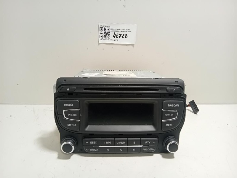 Unità Autoradio 61014035 Kia CEED II 2012
