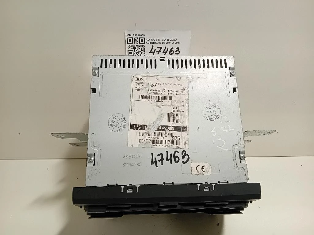 Unità Autoradio 61014035 Kia RIO III 2012