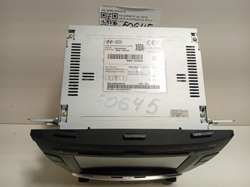 Unità Autoradio 96560-2PDA0VA Kia Sorento III 2012