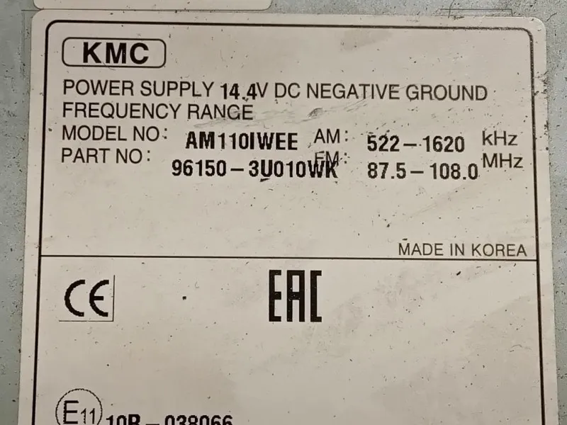 Unità Autoradio 96150-3U010 Kia Sportage III 2010