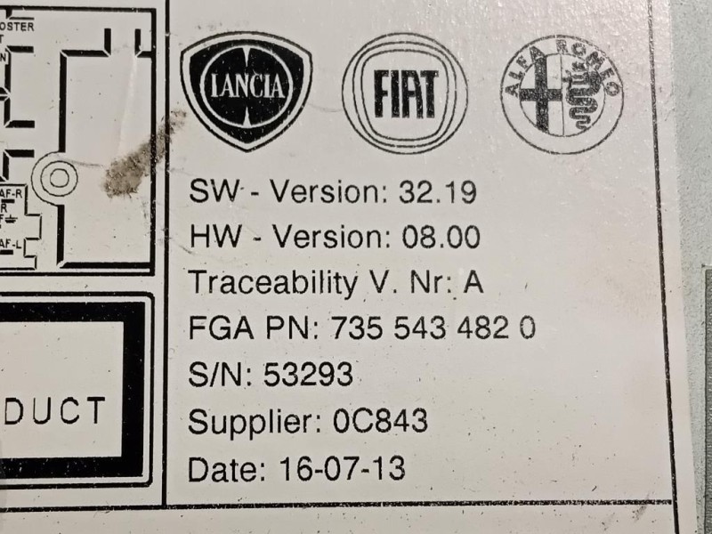 Unità Autoradio 7355434820 Lancia Ypsilon III 2011
